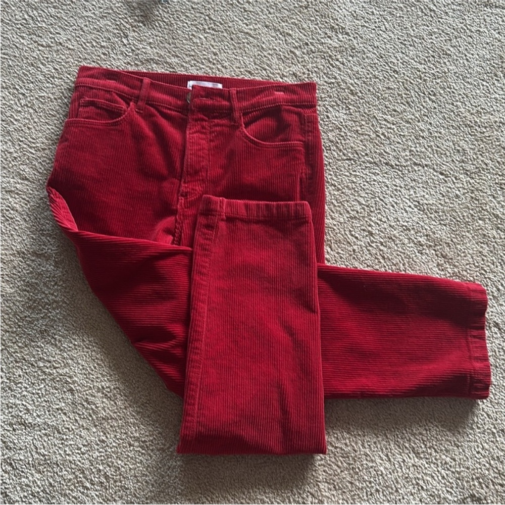 LOFT Vibrant Red Corduroy Pants
High Rise Straight Leg - Picture 3 of 10